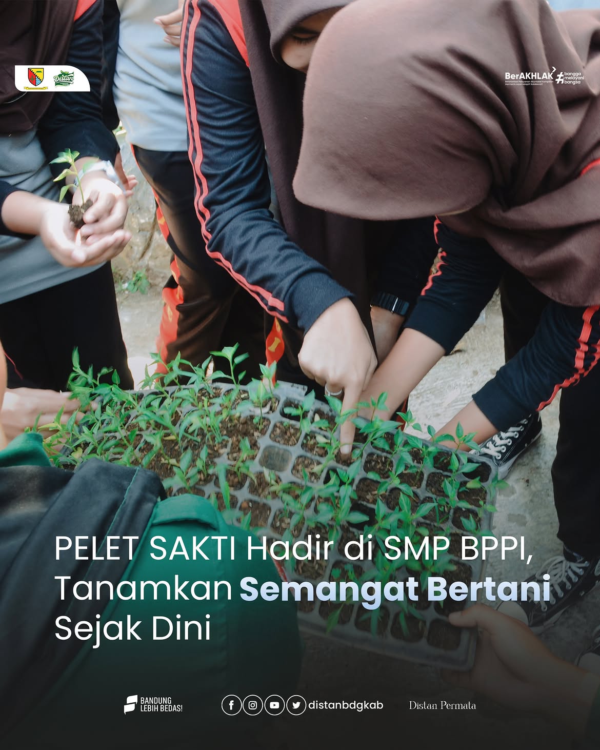 Dinas Pertanian Kabupaten Bandung Kembali menggelar Program PELET SAKTI di SMP BPPI Baleendah