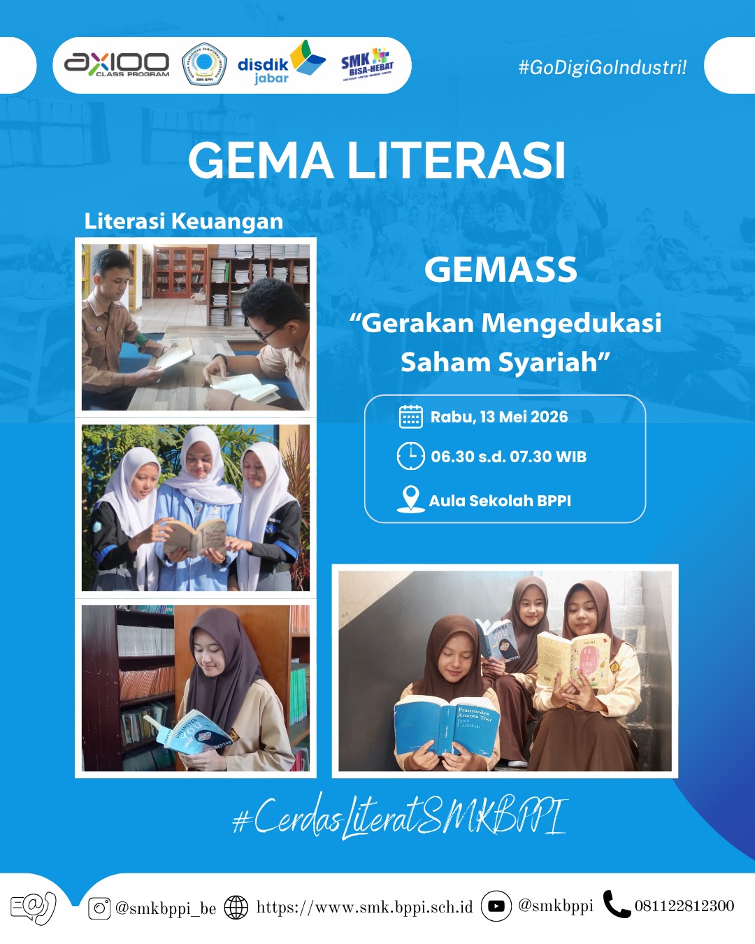 GEMA LITERASI SMK BPPI Baleendah 2026: GEMASS “Gerakan Mengedukasi Saham Syariah”
