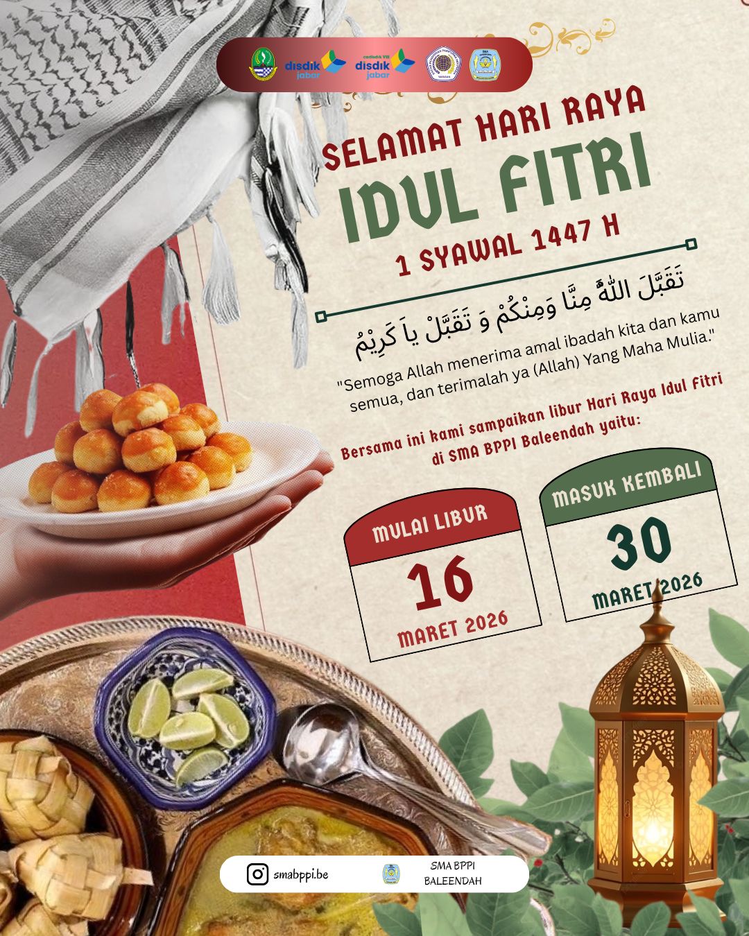 🌙😇Selamat Hari Raya ‘Idul Fitri 1447 H😇🌙