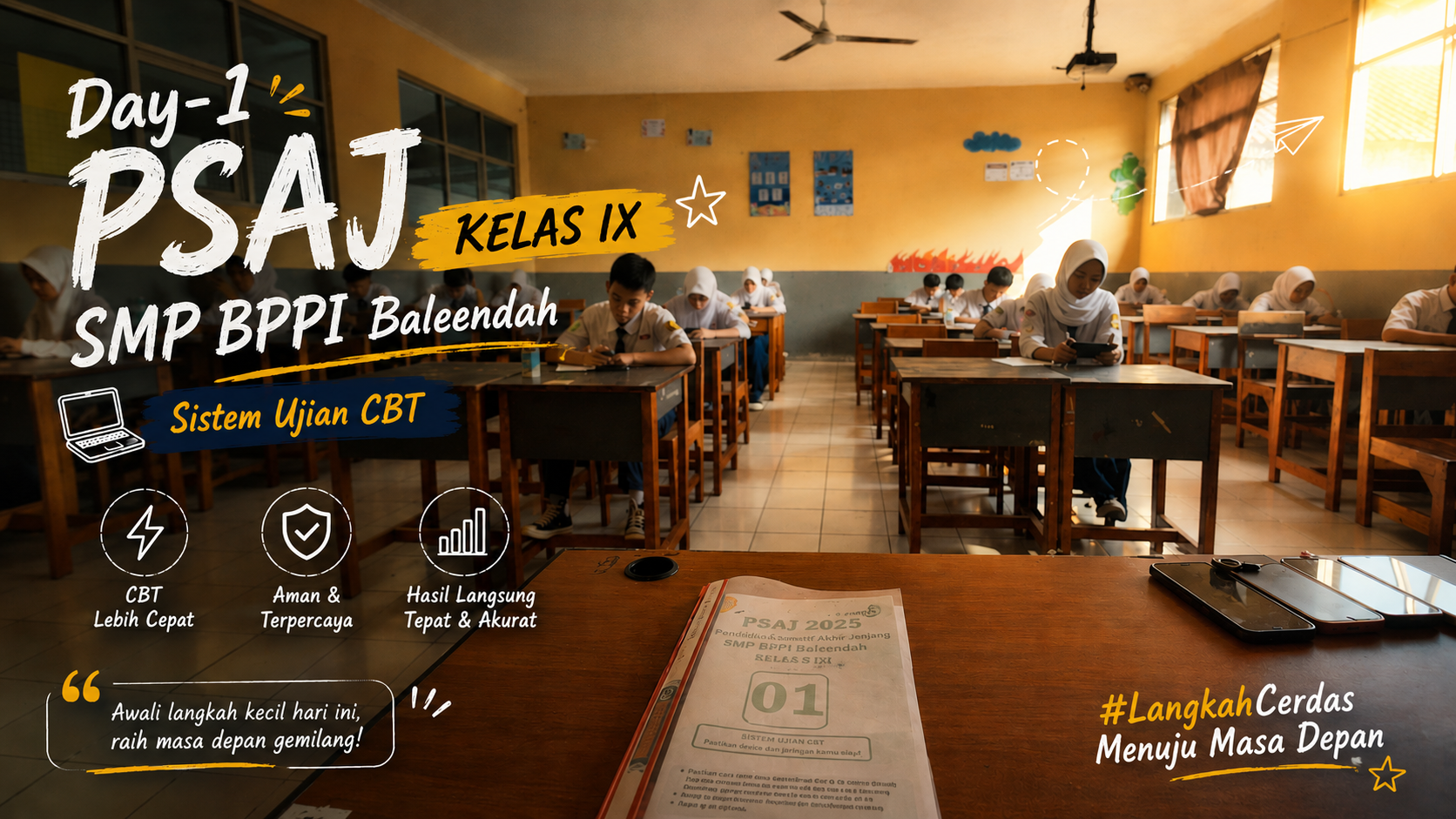 PSAJ Kelas IX SMP BPPI Baleendah Berjalan Tertib dan Lancar