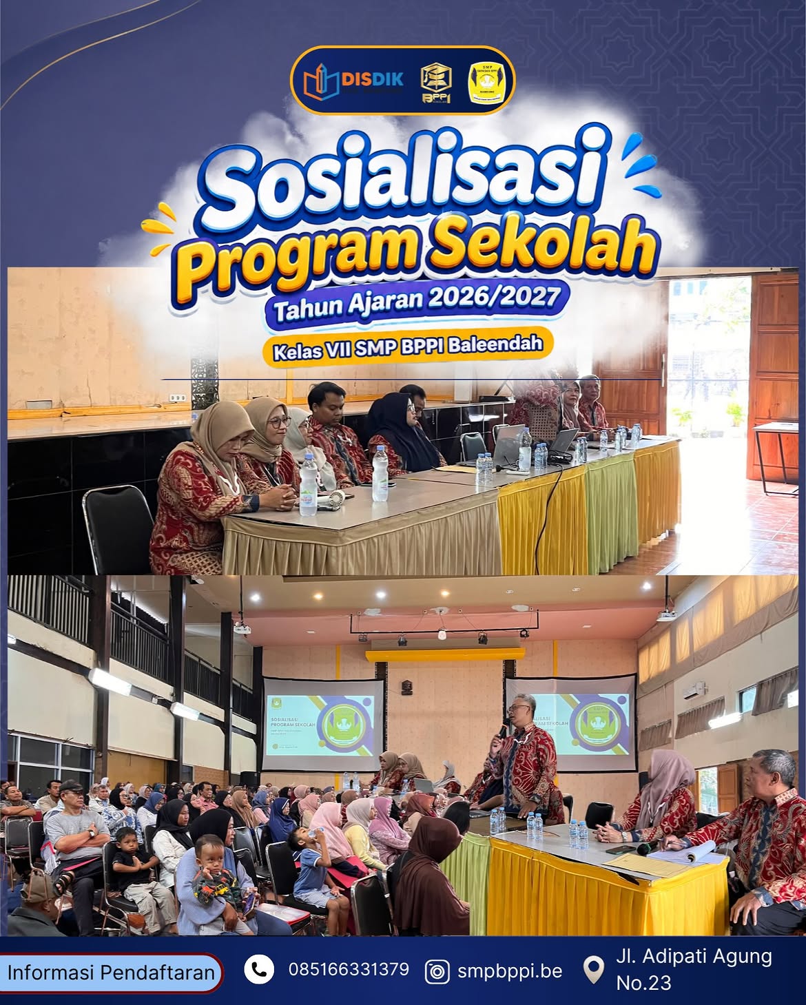 Sosialisasi Program Sekolah Tahun Ajaran 2026/2027 SMP BPPI Baleendah