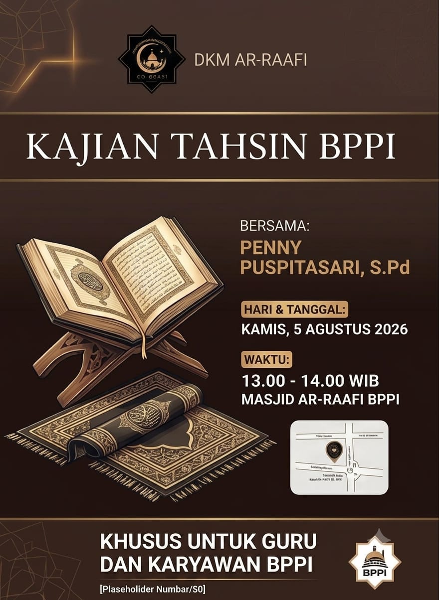 Kajian Tahsin Al-Qur'an Guru dan Karyawan BPPI Bersama DKM Ar-Raafi Tahun 2026